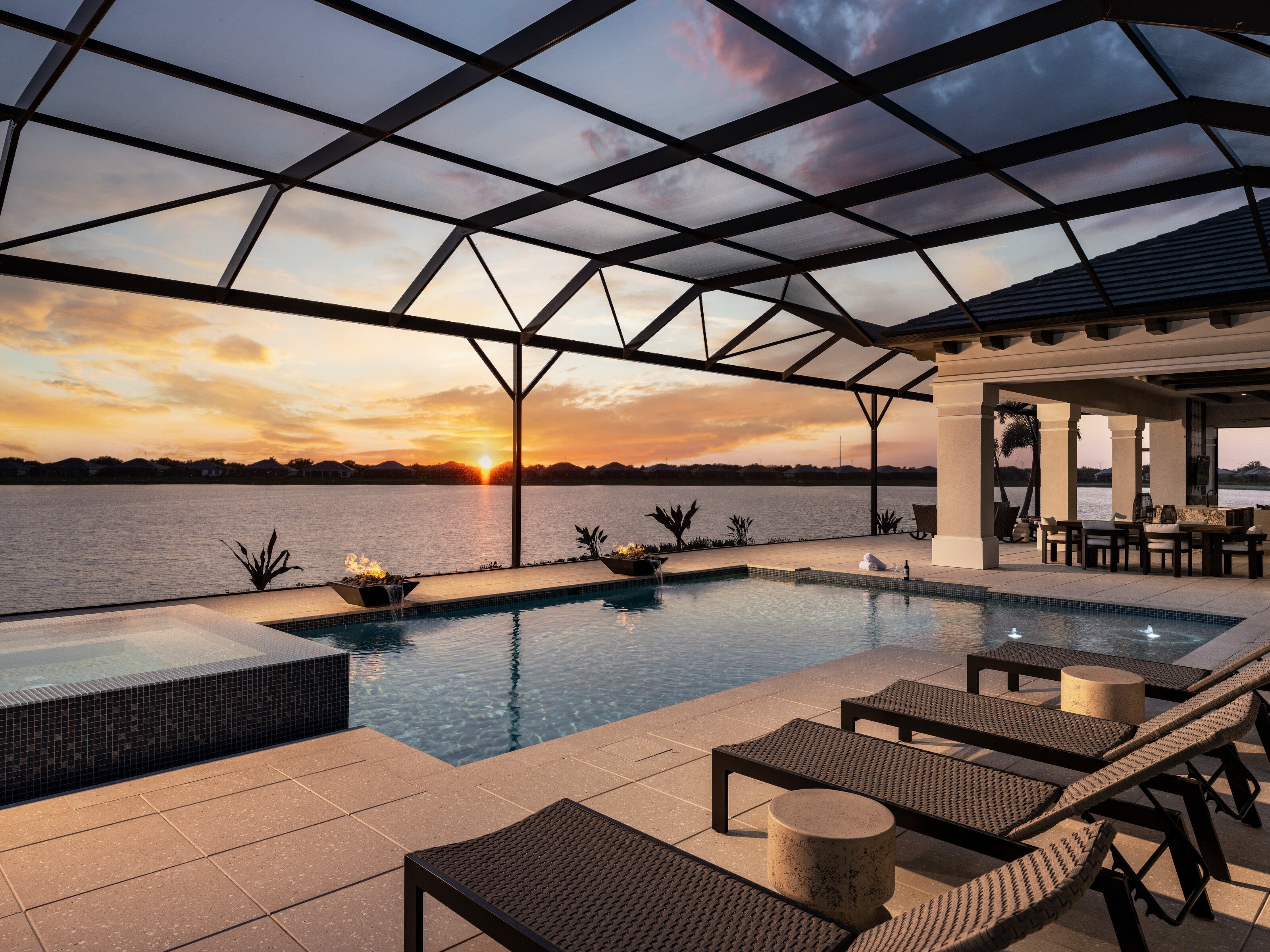 Web JPG-1146 Blue Shell Lp Sarasota FL-print-034-037-Pool sunset-4200x3150-300dpi.jpg