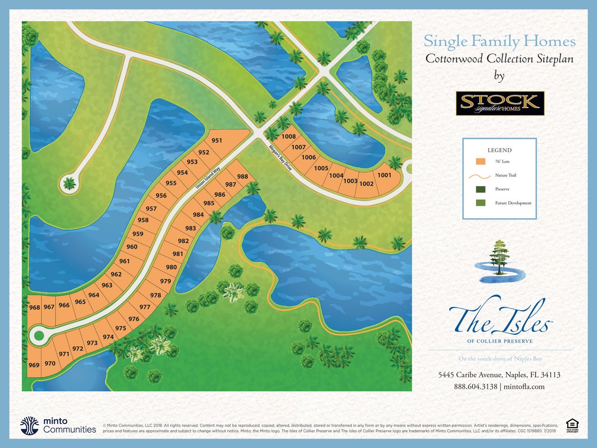 Site plans / The Isles of Collier Preserve / STOCK Family of Companies