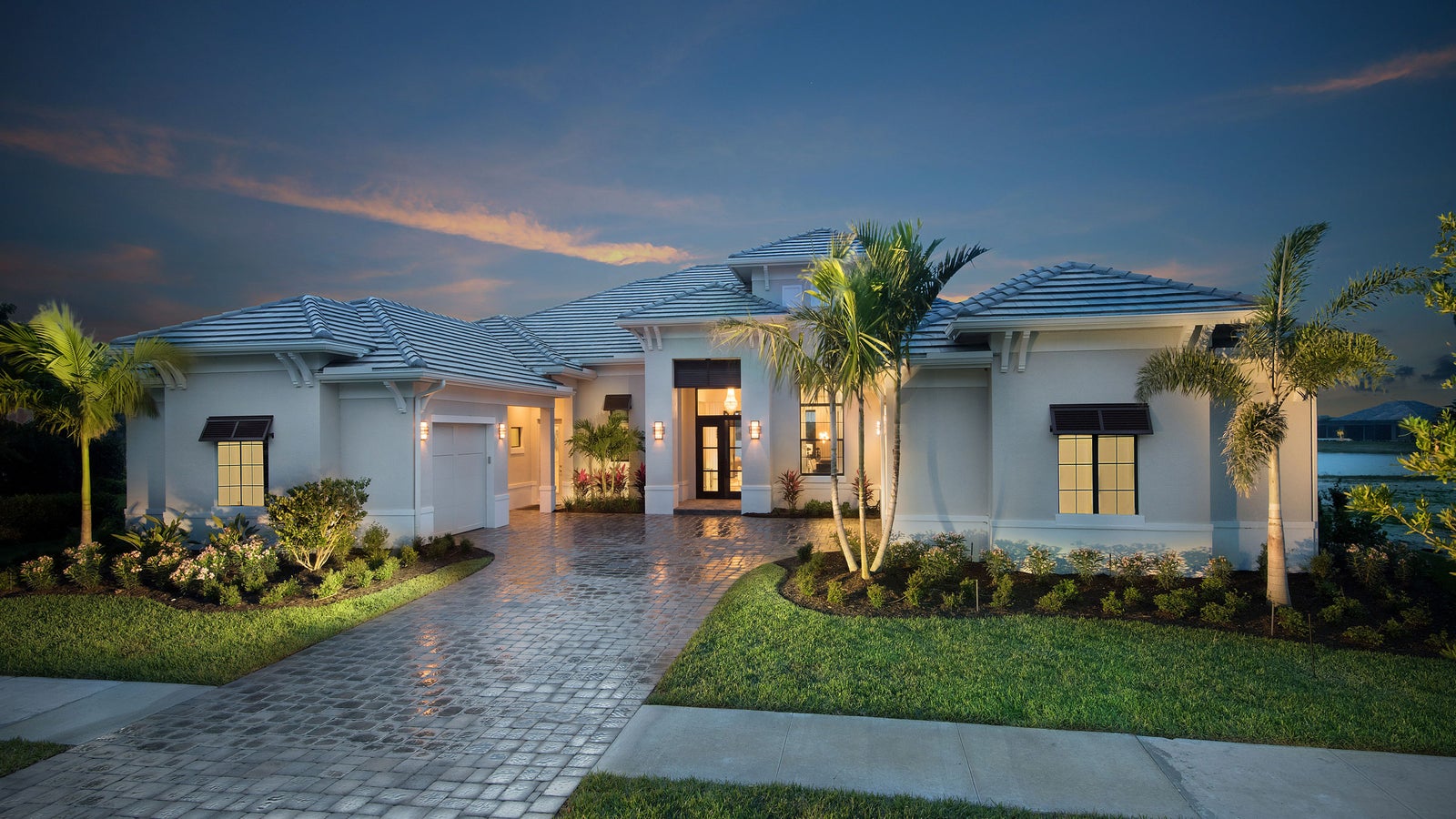 The Wyndam (Elevation A) by STOCK Signature Homes at TwinEagles in Naples Florida