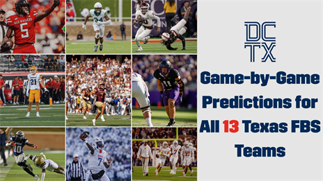 Game-by-Game Predictions for all 13 Texas FBS Teams