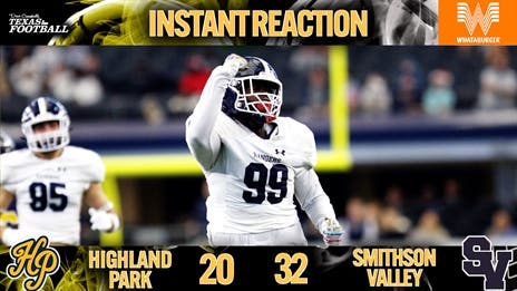 Instant Reaction: Smithson Valley's Second Half Shutout Powers First Title Win