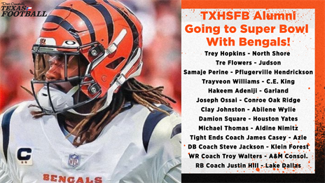 These TXHSFB Alumni will be playing in the Super Bowl!