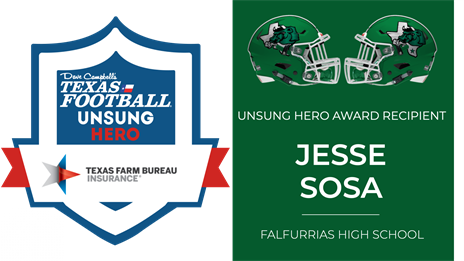 Texas Farm Bureau Unsung Hero Award: Jesse Sosa, Falfurrias HS