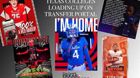 New Texas college coaches utilize transfer portal to replenish ranks