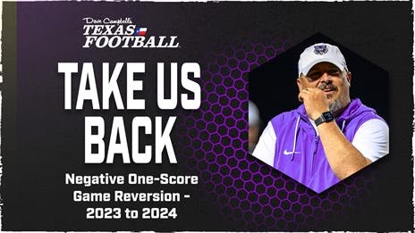 Take Us Back: Negative One-Score Game Reversion - 2023 to 2024