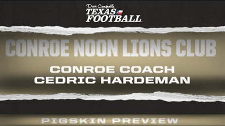 Conroe Noon Lions Club: Conroe Tigers Head Coach Cedric Hardeman