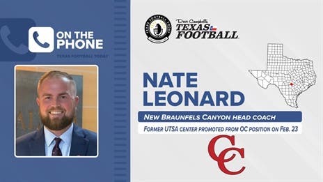 TexasFootball.com Interview: New Braunfels Canyon Head Coach Nate Leonard