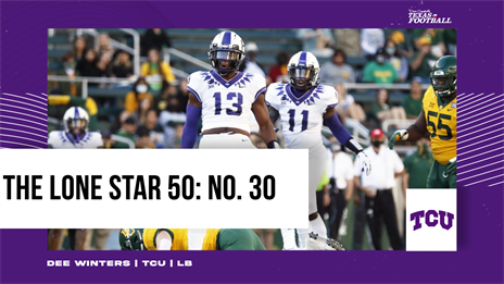 The Lone Star 50: TCU linebacker Dee Winters checks in at No. 30