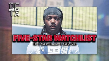 2028 Five-Star Watchlist: Klein Oak RB Micah Rhodes has 20+ Offers
