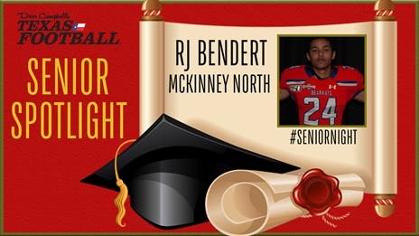 Senior Night: McKinney North football star RJ Bendert (Sam Houston State commit)!