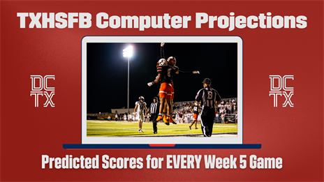 TXHSFB Computer Projections for All 680 Week 5 Games