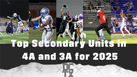 Top Secondaries in 4A and 3A for 2025