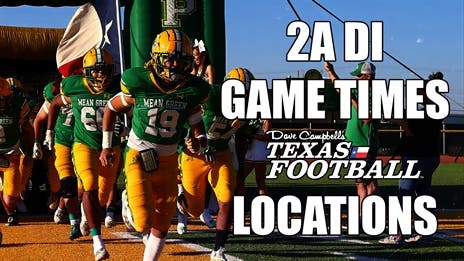 2023 TXHSFB Playoffs: 2A DI Playoff Times and Locations