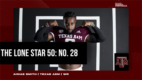 The Lone Star 50: No. 28 Ainias Smith is Texas A&M's version of Deebo Samuel
