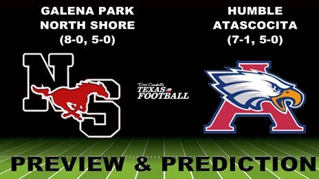Preview & Prediction: Galena Park North Shore (8-0, 5-0) at Humble Atascocita (7-1, 5-0)