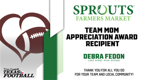 Sprouts Farmers Market Team Mom Appreciation Award: Denton Guyer and Mansfield Lake Ridge