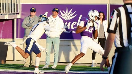 Suffocating defense, backup QB leads ACU to first FCS playoff win