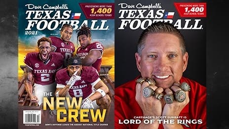 GATEFOLD COVER REVEAL: 62nd Edition of Dave Campbell's Texas Football