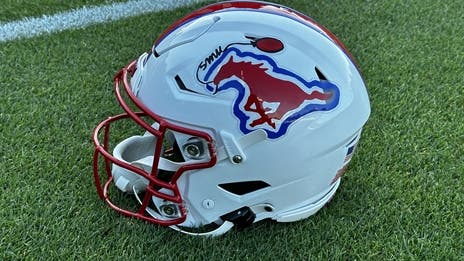 Behind SMU's new Spring Game decals, a 13-year-old girl's message of hope