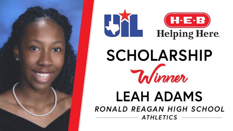 UIL Scholarship recipient Leah Adams of Ronald Reagan High School.