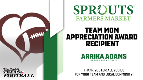 Sprouts Farmers Market Team Mom Appreciation Award: Cedar Hill & Desoto Finalists