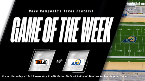 DCTF Game of the Week: UT Permian Basin at Angelo State