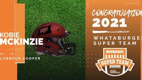 2021 Whataburger Super Team: Lubbock Cooper LB Kobie McKinzie