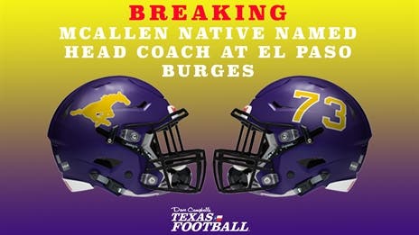 McAllen native named head coach at El Paso Burges
