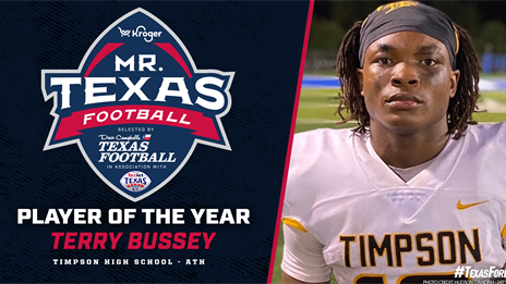 REVEALED: Timpson's Terry Bussey named 2022 Mr. Texas Football