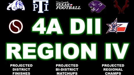 Stepp's 2023 Class 4A Division II Region IV Outlook: Projecting district finishes, bi-district matchups and regional champs!