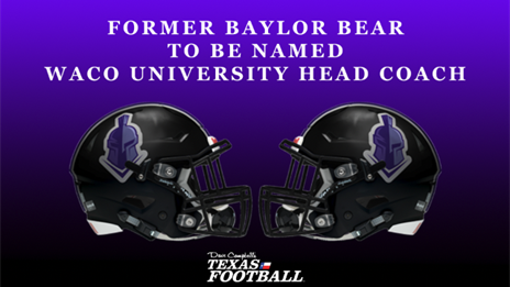 Former Baylor Bear to be named Waco University head coach
