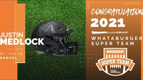 2021 Whataburger Super Team: Manvel LB Justin Medlock