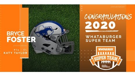 Whataburger Super Team: Katy Taylor OL Bryce Foster