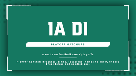 Texas High School Football Playoff Matchups: 1A Division I
