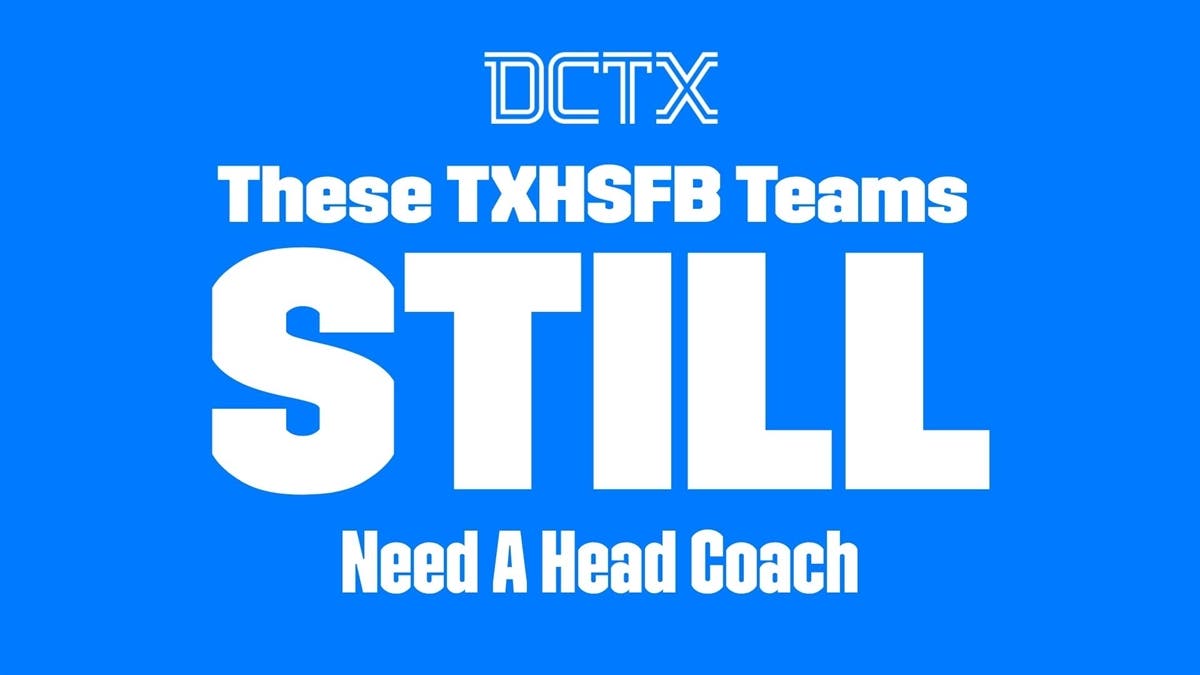 UPDATED: These TXHSFB Teams Still Need a Head Coach