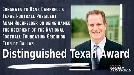DCTF President named National Football Foundation Gridirion Club of Dallas Distinguished Texan Award recipient