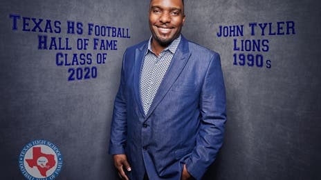 John Tyler Lions legend David Warren at Texas High School Football Hall of Fame
