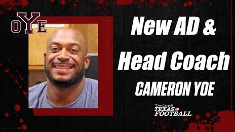 Former Longhorn, 2-Time State Champ DC named Cameron Yoe AD/Head Coach