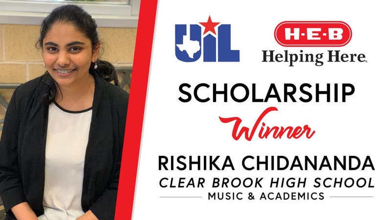 UIL Scholarship recipient Rishika Chidananda of Clear Brook High School.