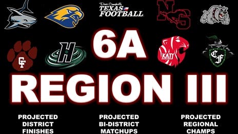 Stepp's 2023 Class 6A Region III Outlook: Projecting district finishes, bi-district matchups and regional champs!