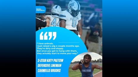 Raising Pigs and Sacking QBs, That's What Carmello Brooks Does