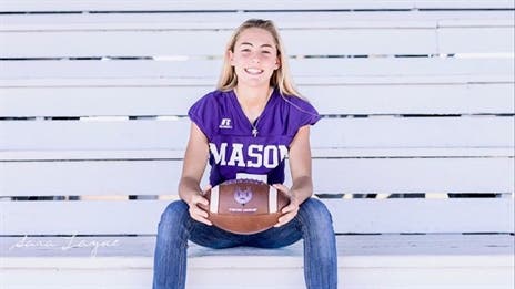 She can [foot]ball: 50,000 likes later and Mason's Tristin Keller is an inspiration to many