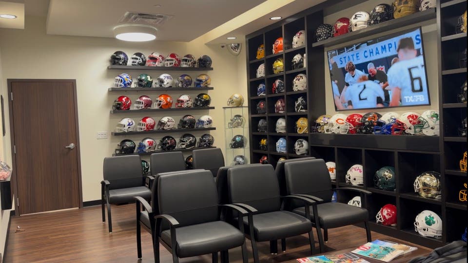 WATCH: The Largest TXHSFB Helmet Collection in the World