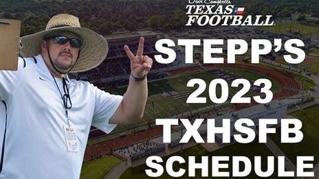 Where will Matt Stepp be every week of the 2023 TXHSFB season?