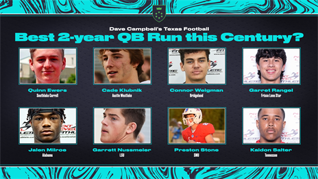 Hot Take Tuesday: We're in midst of best two-year TXHSFB QB run this century