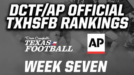 WATCH: DCTF/AP Official TXHSFB Rankings: Week 7
