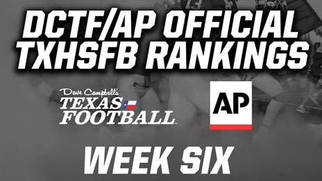 WATCH: DCTF/AP Official TXHSFB Rankings: Week 6