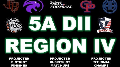 Stepp's 2024 Class 5A Division II Region IV Outlook: Projecting district finishes, bi-district matchups and regional champs!
