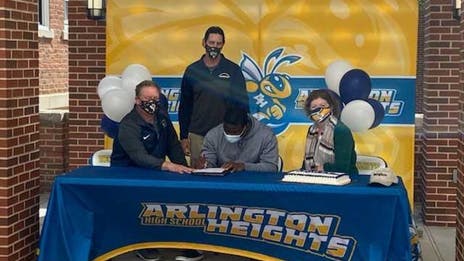 He's homeless and works from 3-7 a.m. to make ends meet. Now he's signed to play college football.