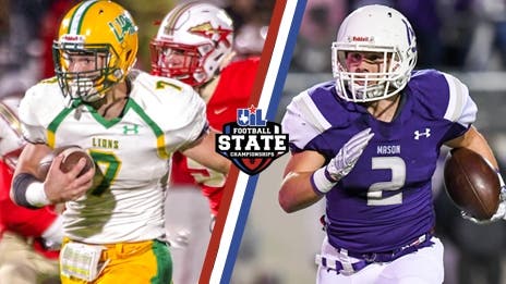 New Deal (14-0) vs. Mason (15-0): 2A DI UIL Football State Championship Preview